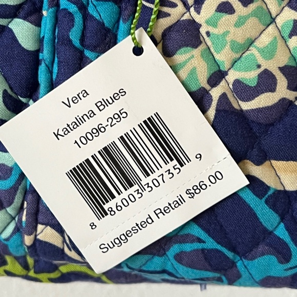 Vera Bradley Katalina Blues Large Floral Quilted Tote NWT - Picture 6 of 16